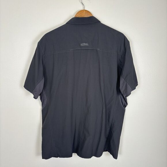 KUHL Men’s Size XL Short Sleeve Button Down Casual Shirt Gray - Picture 4 of 5
